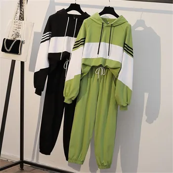 S-4XL Women Swearshirt and Long Pants Two Piece Tracksuit Set Plus Size SpringAutumn Sporting Swearshirt Sportwear Suit Set
S-4XL Women Swearshirt and Long Pants Two Piece Tracksuit Set Plus Size SpringAutumn Sporting Swearshirt Sportwear Suit Set