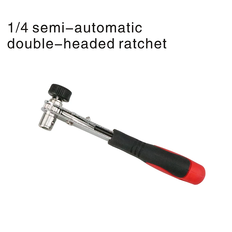 1/4 semi-automatic double-headed ratchet home grip tool spanner screwdriver bit wrench repair mini hand tools dual use
1/4 semi-automatic double-headed ratchet home grip tool spanner screwdriver bit wrench repair mini hand tools dual use