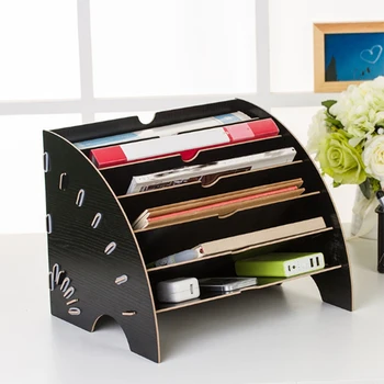 Multi-layer Wooden Desktop File Holder Book Document Storage Box Creative Bookshelf Office Organizer Office Supplies Sets Black
Multi-layer Wooden Desktop File Holder Book Document Storage Box Creative Bookshelf Office Organizer Office Supplies Sets Black