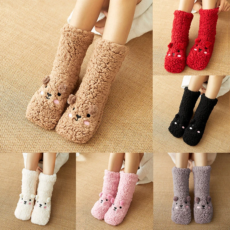 Thermal Indoor Bedroom Crew Sock Women Knitted Polyester Non-slip Girls Cute Casual Thick Warm Winter Antiskid Floor Socks
Thermal Indoor Bedroom Crew Sock Women Knitted Polyester Non-slip Girls Cute Casual Thick Warm Winter Antiskid Floor Socks