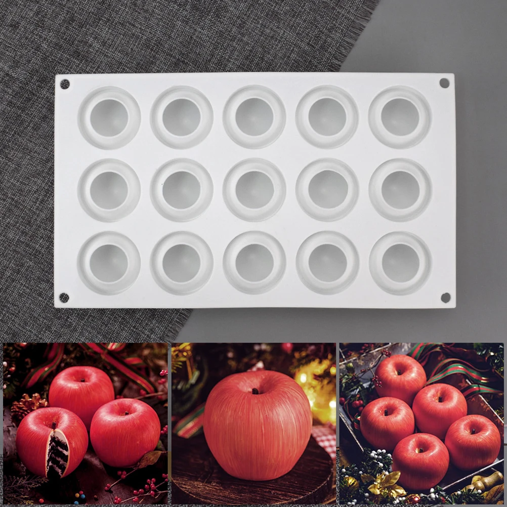 15 Cavity 3D Apple Shape Silicone Molds Cake Decorating Tools Jelly Chocolates Dessert Mousse Pastry Cake Mould Baking Gadget
15 Cavity 3D Apple Shape Silicone Molds Cake Decorating Tools Jelly Chocolates Dessert Mousse Pastry Cake Mould Baking Gadget