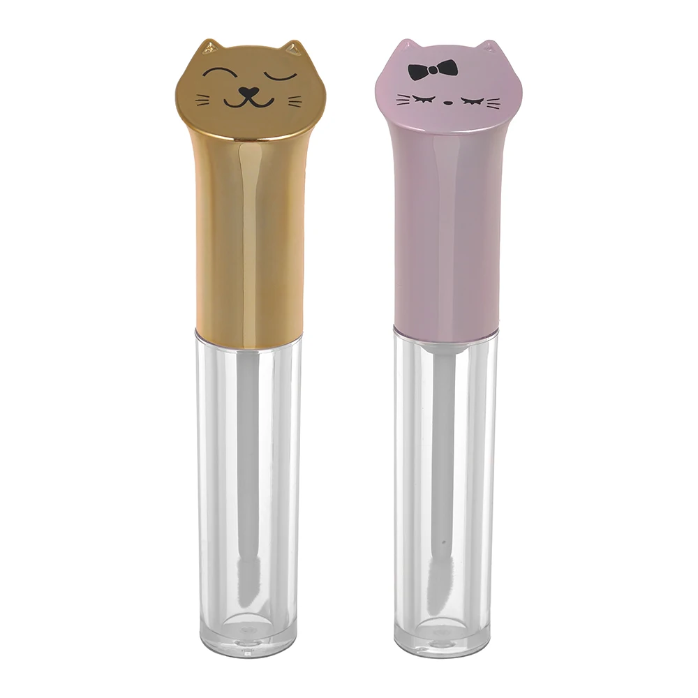 5ML Pink Cat Shape Empty Clear Lip Gloss Tube With Wand Beveled Empty Lipstick Tube Cosmetic Packaging Containers
5ML Pink Cat Shape Empty Clear Lip Gloss Tube With Wand Beveled Empty Lipstick Tube Cosmetic Packaging Containers