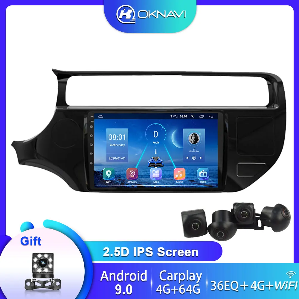 OKNAVI 2 Din 9'' For KIA RIO 4 K3 2015-2017 Car Multmedia Video Player Radio With 360 Rear Camera 4G WIFI GPS Navigation No DVD
OKNAVI 2 Din 9'' For KIA RIO 4 K3 2015-2017 Car Multmedia Video Player Radio With 360 Rear Camera 4G WIFI GPS Navigation No DVD