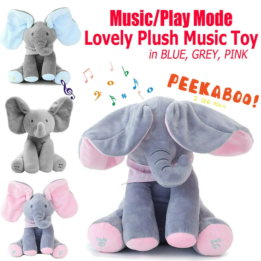 Elephant Toys Will Sing with Music Elephant Cover Eyes Baby Elephant Doll Children Accompanying Toys Plush Toys for Children
Elephant Toys Will Sing with Music Elephant Cover Eyes Baby Elephant Doll Children Accompanying Toys Plush Toys for Children