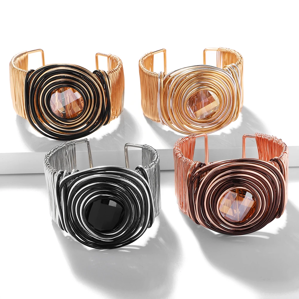 Dvacaman Bohemian Ethnic Women Open Wide Bangle Crystal Rhinestone Charm Large Cuff Bracelet Party Jewelry Wholesale 2022 Gifts
Dvacaman Bohemian Ethnic Women Open Wide Bangle Crystal Rhinestone Charm Large Cuff Bracelet Party Jewelry Wholesale 2022 Gifts