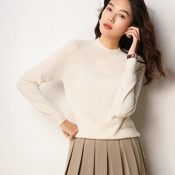 Helovi 2019 autumn winter Women Knitted Vneck Sweater 100% cashmere sweater Jumper Fashion Slim Femme Pullovers goat sweater
Helovi 2019 autumn winter Women Knitted Vneck Sweater 100% cashmere sweater Jumper Fashion Slim Femme Pullovers goat sweater