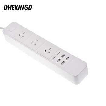 Power Strip 4 USB Smart AU Plug Overload Switch Surge Protector 3 Outlet 4 Port USB Charger 1.8m 250V 10A 2500W 5V 3.1A socket
Power Strip 4 USB Smart AU Plug Overload Switch Surge Protector 3 Outlet 4 Port USB Charger 1.8m 250V 10A 2500W 5V 3.1A socket