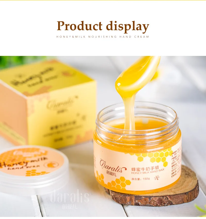 150g Milk Honey Paraffin Wax Hand Mask Hand Care Moisturizing Whitening Skin Care Exfoliating Calluses Hand Film Hand Cream 150g Milk Honey Paraffin Wax Hand Mask Hand Care Moisturizing Whitening Skin Care Exfoliating Calluses Hand Film Hand Cream