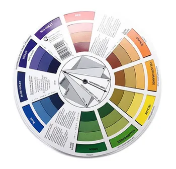 New 100pcs/lot Professional 12 Color Paper Card Three-tier Design color Mixing Wheel Guidance Round central Circle Rotates 
New 100pcs/lot Professional 12 Color Paper Card Three-tier Design color Mixing Wheel Guidance Round central Circle Rotates