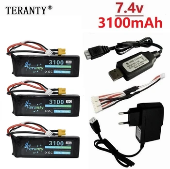 Upgrade 7.4V 3100mAh 35c Lipo Battery + Charger for MJX Bugs 3 B3 RC Quadcopter Spare Parts 1800mah 7.4v Rechargeable Battery
Upgrade 7.4V 3100mAh 35c Lipo Battery + Charger for MJX Bugs 3 B3 RC Quadcopter Spare Parts 1800mah 7.4v Rechargeable Battery