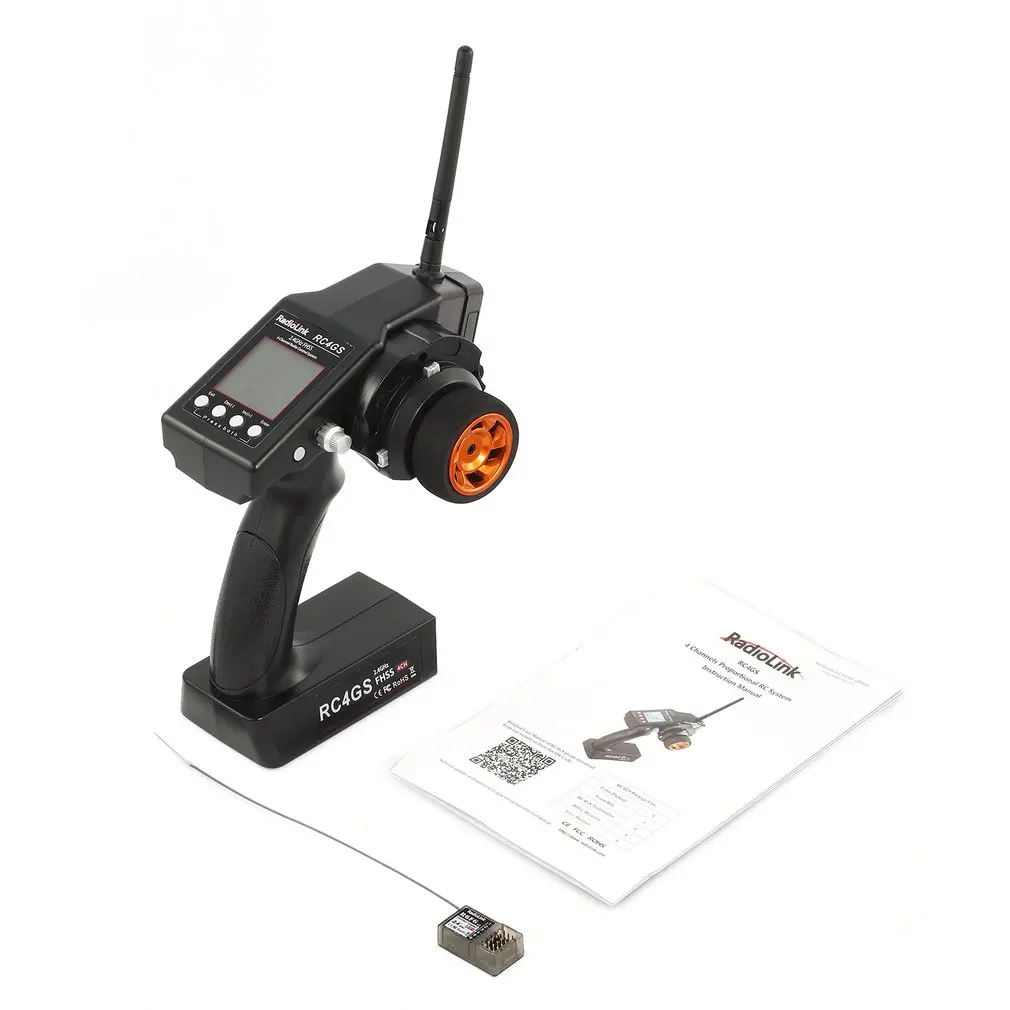 RadioLink RC4GS 2.4G 4CH 400M Distance Remote Controller Transmitter + R6Fg Gyro Inside Receiver for RC Car Boat Model Toy Parts
RadioLink RC4GS 2.4G 4CH 400M Distance Remote Controller Transmitter + R6Fg Gyro Inside Receiver for RC Car Boat Model Toy Parts