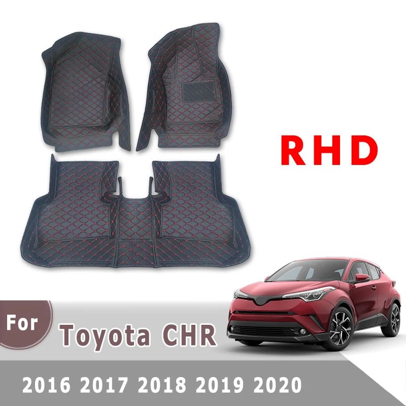 Кожаные коврики автомобильные для Toyota C HR CHR 2016 2017 2018 2019 2020|Напольные коврики| |