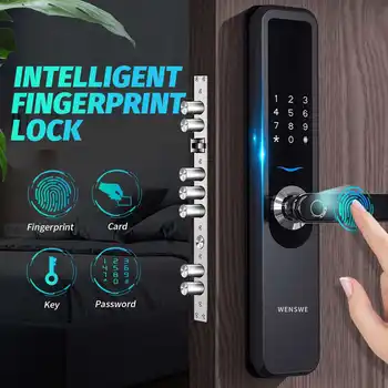 Security Electronic Smart Door Lock Fingerprint Lock APP Touch Password Keypad Card Fingerprint 5 Unlocking Ways Security Lock
Security Electronic Smart Door Lock Fingerprint Lock APP Touch Password Keypad Card Fingerprint 5 Unlocking Ways Security Lock