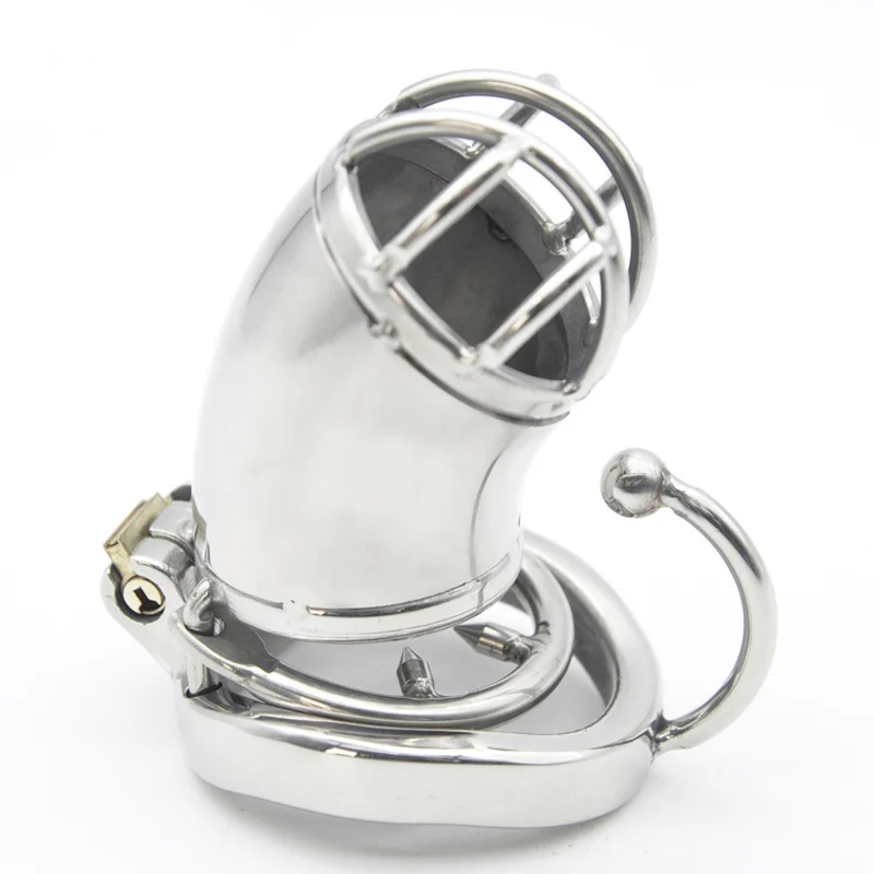 

Penis Lock Sleeve Cockring Metal Chastity Cage Sex Toys For Men Adults Cbt BDSM Stainless Steel Male Chastity Device Cock Cage