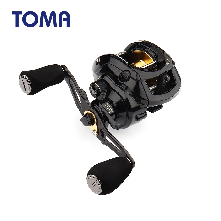 TOMA Baitcasting Fishing Reel Dual Brake System 10Kg Carbon Fiber Drag 7.0:1 Extended Long Handle Knob Reel Fishing Tackle
TOMA Baitcasting Fishing Reel Dual Brake System 10Kg Carbon Fiber Drag 7.0:1 Extended Long Handle Knob Reel Fishing Tackle