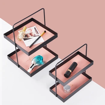 REMARKABLY Double-layer Leather Pad Metal Storage Tray Entrance Tray Living room Sundries Storage Cosmetics Jewelry Organizer
REMARKABLY Double-layer Leather Pad Metal Storage Tray Entrance Tray Living room Sundries Storage Cosmetics Jewelry Organizer