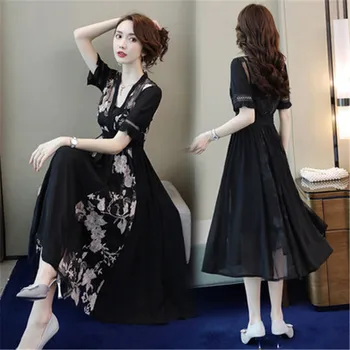 Female Summer Dresses 2020 new small fragrant wind French style was thin Large Size Temperament Chiffon Dress for Women m423
Female Summer Dresses 2020 new small fragrant wind French style was thin Large Size Temperament Chiffon Dress for Women m423