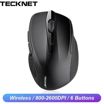 TeckNet Optical Wireless Mouse 2600DPI 2.4GHz Cordless Ergonomics Mice with USB Receiver Computer Mause for Desktop Notebook PC
TeckNet Optical Wireless Mouse 2600DPI 2.4GHz Cordless Ergonomics Mice with USB Receiver Computer Mause for Desktop Notebook PC