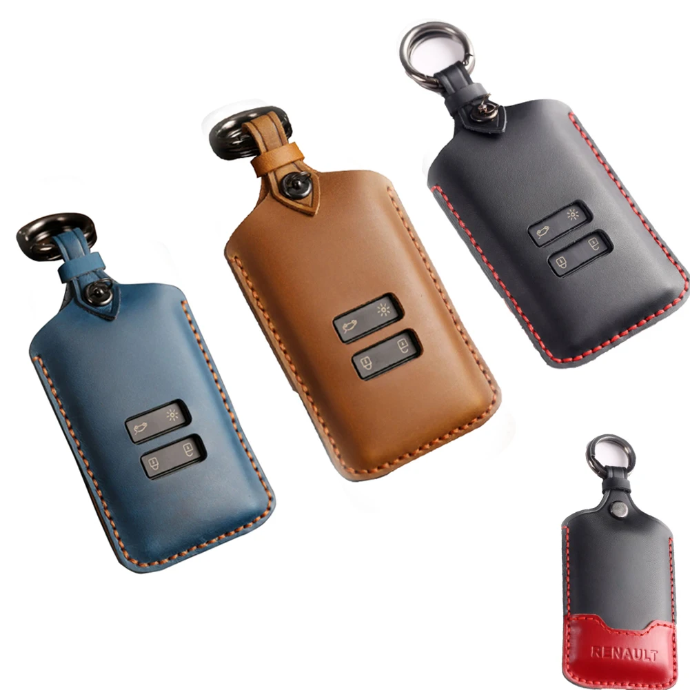 

Leather Car Key Case For Renault Koleos Kadjar Scenic Megane Sandero Espace Clio Captur Kangoo Laguna Talisman Twingo Cover