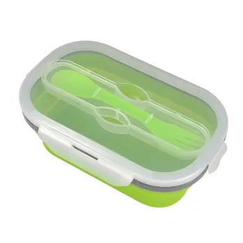 850mL Silicone Folding Bento Box Collapsible Portable Lunch Box for Food Dinnerware Food Container Bowl For Children Adult
850mL Silicone Folding Bento Box Collapsible Portable Lunch Box for Food Dinnerware Food Container Bowl For Children Adult