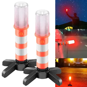 2pc Red White LED Magnetic Flash Light Emergency Roadside Flares Detachable Stand Beacon Safety Strobe Warning Signal Alert Lamp
2pc Red White LED Magnetic Flash Light Emergency Roadside Flares Detachable Stand Beacon Safety Strobe Warning Signal Alert Lamp
