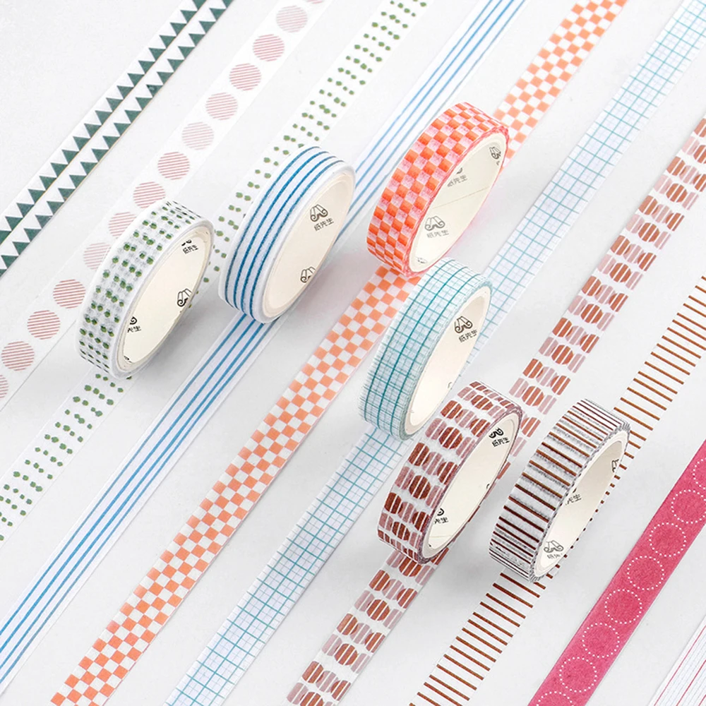 5roll/box Salt Forest Series Color Scrapbook Cut-off Rule Washi Tape Bullet Journaling DIY Decoration Masking Tapes Stationery
5roll/box Salt Forest Series Color Scrapbook Cut-off Rule Washi Tape Bullet Journaling DIY Decoration Masking Tapes Stationery