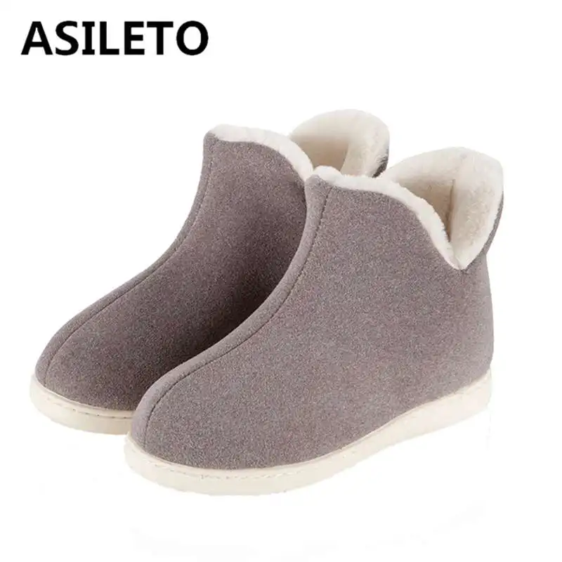 ASILETO Women Plush Home Slippers indoor high top shoes big Size 45 flat Slipper Woman winter Shoes House Slippers sapatos mujer
ASILETO Women Plush Home Slippers indoor high top shoes big Size 45 flat Slipper Woman winter Shoes House Slippers sapatos mujer