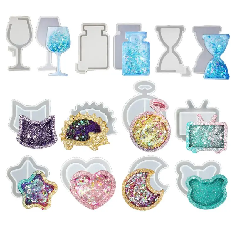 Epoxy Molds Hourglass Cat Wine Glass UV Resin Shaker Mold Crystal Silicone Mould for Jewelry Making Tools DIY Accessories
Epoxy Molds Hourglass Cat Wine Glass UV Resin Shaker Mold Crystal Silicone Mould for Jewelry Making Tools DIY Accessories
