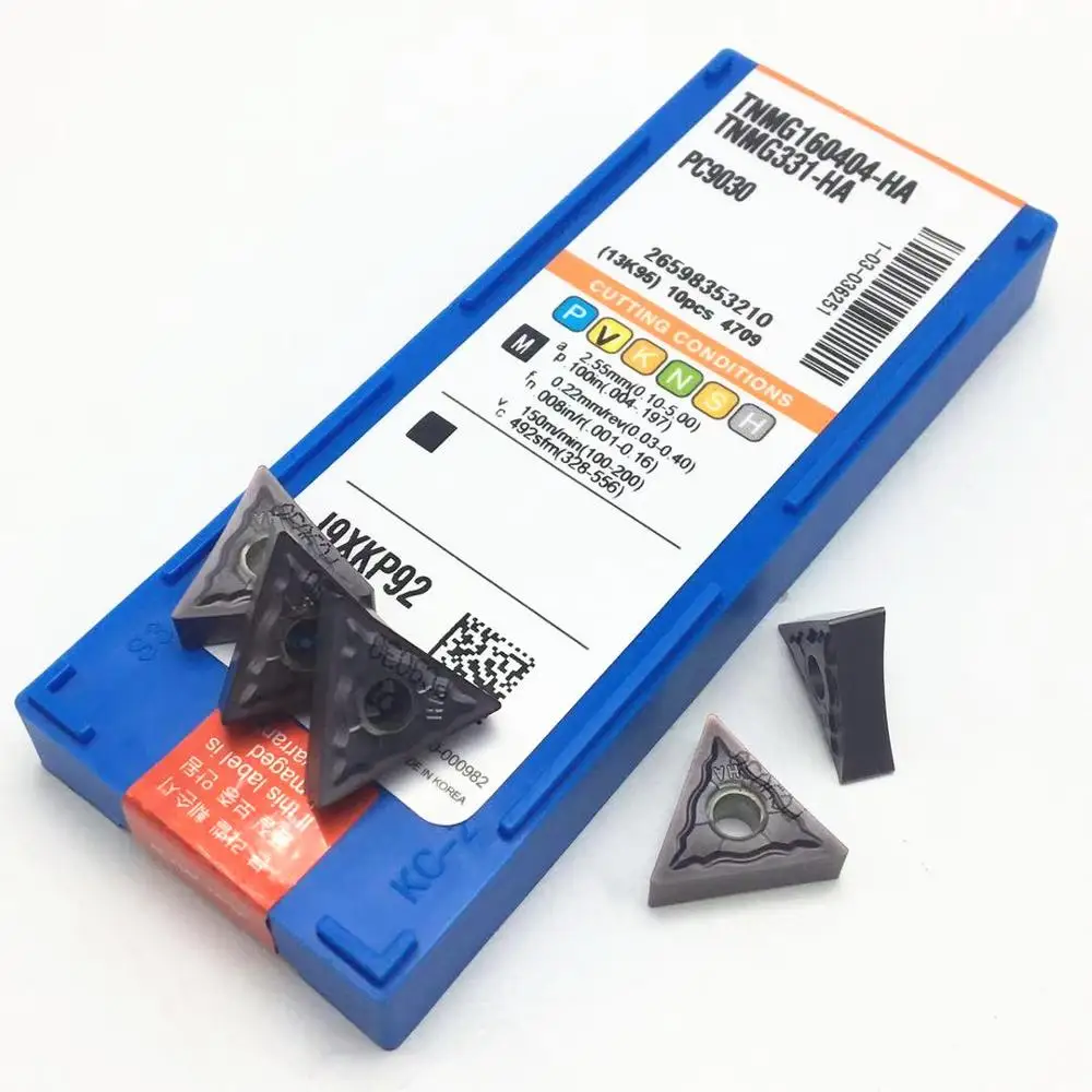 100PCS carbide inserts TNMG160404 HA PC9030 TNMG160408 HA PC9030 high-quality CNC turning tools TNMG160404 TNMG160408
100PCS carbide inserts TNMG160404 HA PC9030 TNMG160408 HA PC9030 high-quality CNC turning tools TNMG160404 TNMG160408