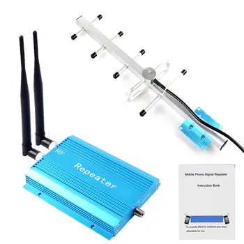 

Blue GSM900mhz double head five unit set mobile phone signal enhancement amplifier Uplink 890-915 Downlink 935-960