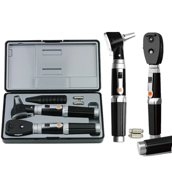 2 in 1 Professional Diagnostic Ear Eye Care LED Fiber Otoscope Ophthalmoscope Tool Sets 
2 in 1 Professional Diagnostic Ear Eye Care LED Fiber Otoscope Ophthalmoscope Tool Sets