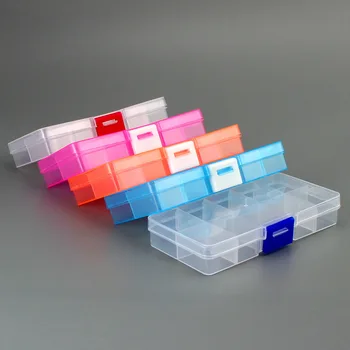 New 10 Slots Cells Colorful Portable Jewelry Tool Storage Box Container Ring Electronic Parts Screw Beads Organizer Plastic Box
New 10 Slots Cells Colorful Portable Jewelry Tool Storage Box Container Ring Electronic Parts Screw Beads Organizer Plastic Box