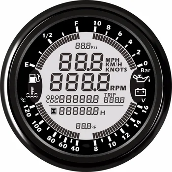 Universal 6 in 1 Multi-functional Gauge GPS Speedometer Tachometer Hour Water Temp Fuel Level Oil Pressure Voltmeter 12V 0-10Bar
Universal 6 in 1 Multi-functional Gauge GPS Speedometer Tachometer Hour Water Temp Fuel Level Oil Pressure Voltmeter 12V 0-10Bar