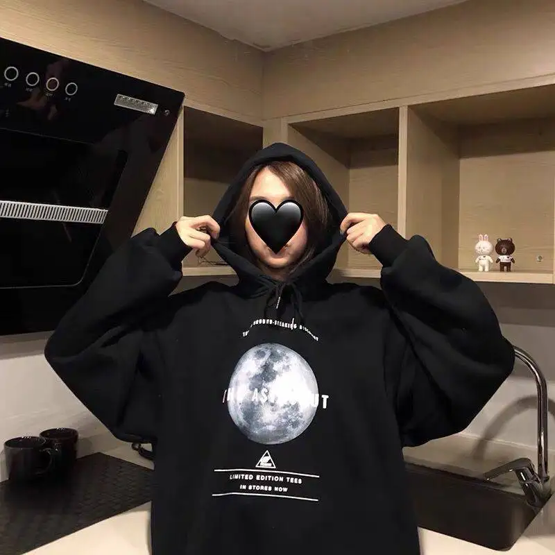 KingDeng Winter Keep Warm 2019 Новые толстовки для девочек Женская толстовка с длинными