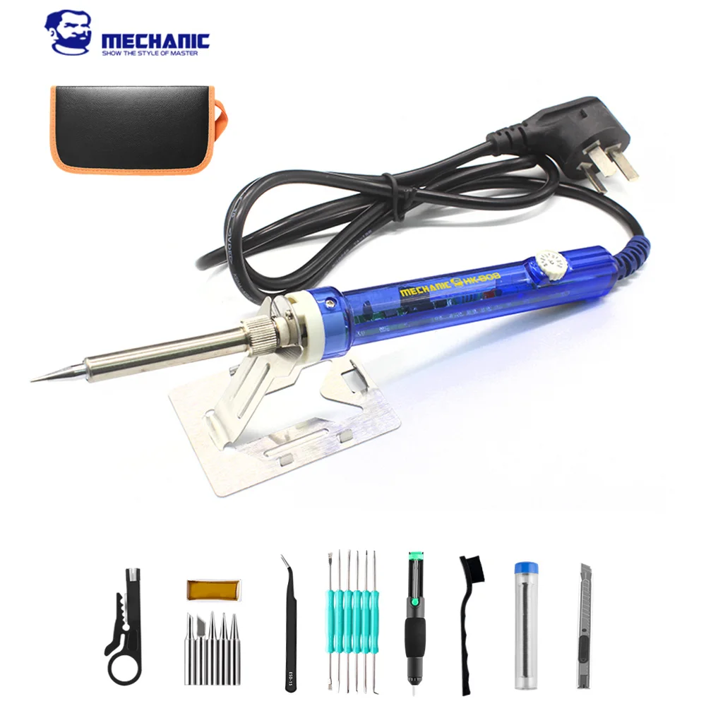 MECHANIC 60W Adjustable Temperature Electric Solder Iron Rework Station Mini Handle Heat Pencil Welding Repair Tools
MECHANIC 60W Adjustable Temperature Electric Solder Iron Rework Station Mini Handle Heat Pencil Welding Repair Tools