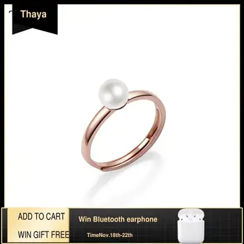 Thaya 100% S925 Sterling Silver Hand made Pearl Ring Rose Gold Plated 18k Elegant Ring For Women Fine Jewelry Fashion Gift
Thaya 100% S925 Sterling Silver Hand made Pearl Ring Rose Gold Plated 18k Elegant Ring For Women Fine Jewelry Fashion Gift