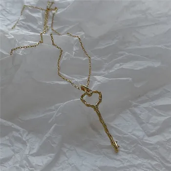 POFUNUO Real 925 Sterling Silver Exquisite Lovers Heart Key Pendant Necklace Women Niche Birthday Jewelry Cool Cold Wind Chokers
POFUNUO Real 925 Sterling Silver Exquisite Lovers Heart Key Pendant Necklace Women Niche Birthday Jewelry Cool Cold Wind Chokers