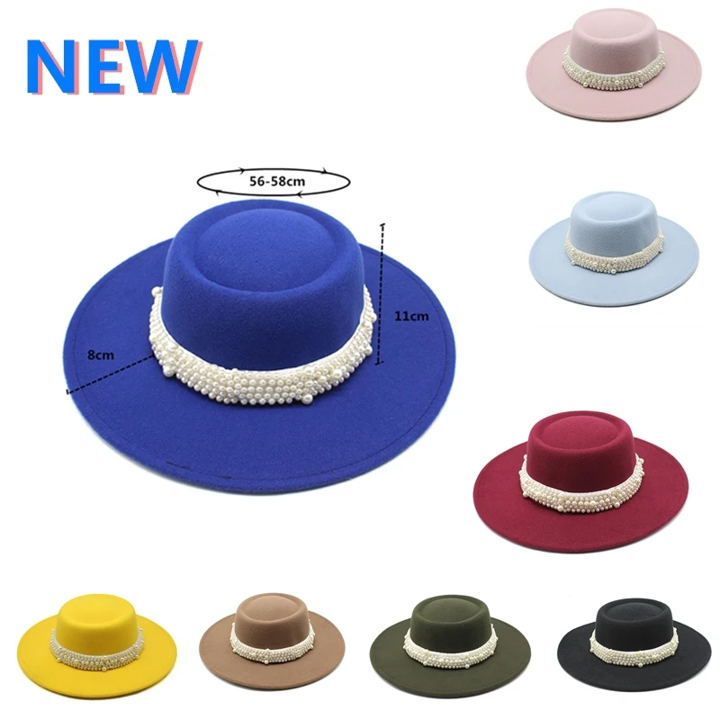 Dome pearl woolen hat women's bump top classic fedora hat autumn and winter wide brim jazz top hat men women panama hat
Dome pearl woolen hat women's bump top classic fedora hat autumn and winter wide brim jazz top hat men women panama hat