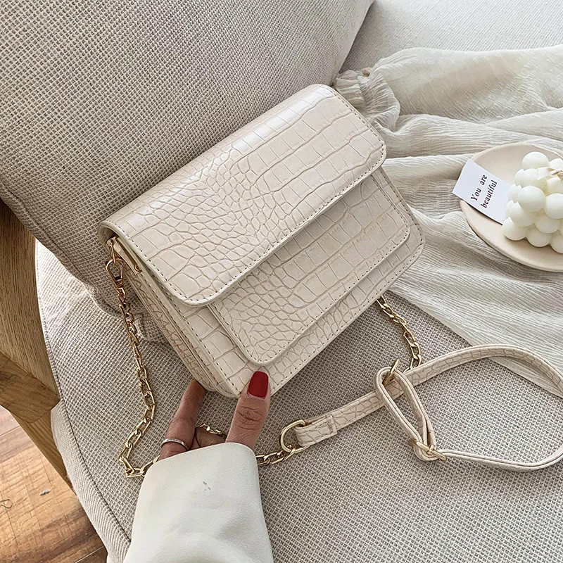 Small Crocodile Pattern PU Leather Flap Bags For Women 2021 Simple Shoulder Crossbody Handr Hand Bag Ladies Designer Bags Bolsos
Small Crocodile Pattern PU Leather Flap Bags For Women 2021 Simple Shoulder Crossbody Handr Hand Bag Ladies Designer Bags Bolsos