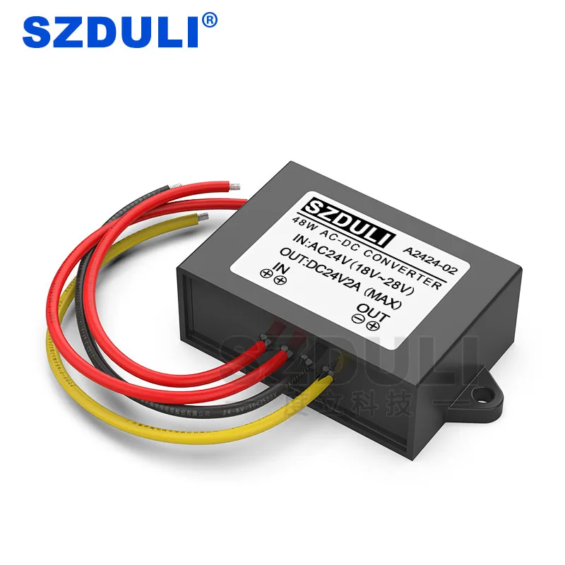 AC24V to DC24V 2A power converter 18~28V to 24V 48W AC to DC module transformer CE RoHS
AC24V to DC24V 2A power converter 18~28V to 24V 48W AC to DC module transformer CE RoHS