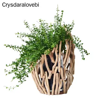 Modern Wood Desktop Hydroponics Vase Living Room Bedroom Household Home Decoration Office Dried Flower Vase Arrangement Crafts
Modern Wood Desktop Hydroponics Vase Living Room Bedroom Household Home Decoration Office Dried Flower Vase Arrangement Crafts