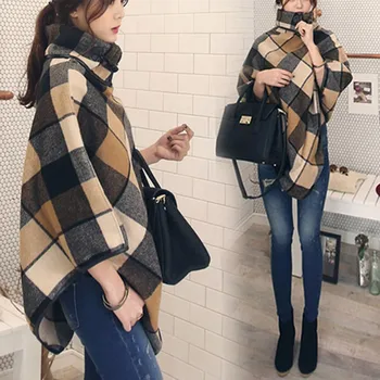Plaid Cloak Shawl Coat Female Autumn And Winter Loose Plaid Plaid Printed Cardigan Warm Sweater Coat Long Sleeve Comfort
Plaid Cloak Shawl Coat Female Autumn And Winter Loose Plaid Plaid Printed Cardigan Warm Sweater Coat Long Sleeve Comfort