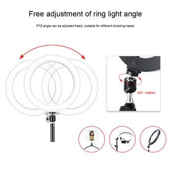 10inch 10W YouTube Video Fill Lamp Universal Photography Selfie LED Ring Light Shooting Tripod Stand Live Studio 26cm Dimmable
10inch 10W YouTube Video Fill Lamp Universal Photography Selfie LED Ring Light Shooting Tripod Stand Live Studio 26cm Dimmable