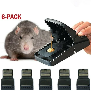 (6-Pack)Premium Reusable Mouse Traps / Rat Trap Rodent Snap Trap-Mouse Rat Trap Pest Control Mousetrap Bait Pest Catching 
(6-Pack)Premium Reusable Mouse Traps / Rat Trap Rodent Snap Trap-Mouse Rat Trap Pest Control Mousetrap Bait Pest Catching