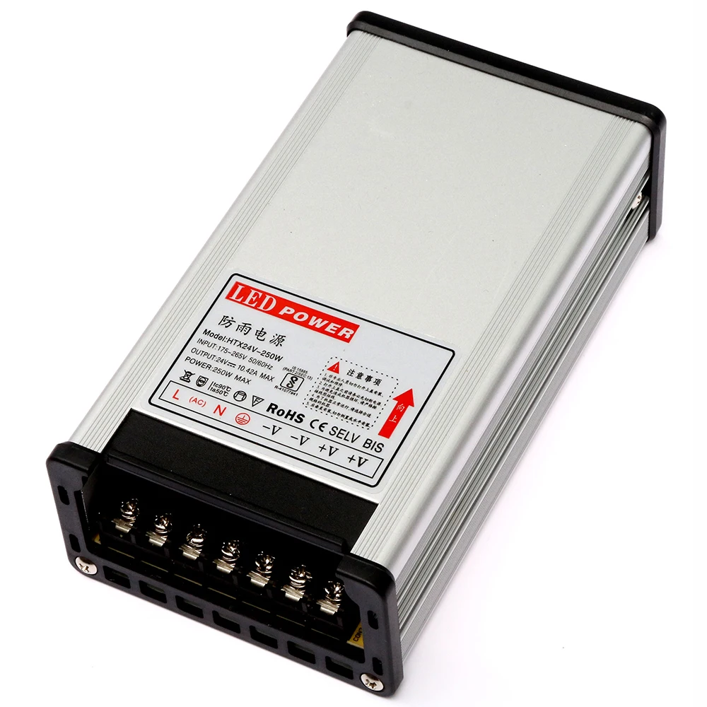 LED Driver DC 24V Power Supply Adapter Lighting Transformers AC 110V 220V To 24 V 8A 10A Outdoor Rainproof LED Light Transformer
LED Driver DC 24V Power Supply Adapter Lighting Transformers AC 110V 220V To 24 V 8A 10A Outdoor Rainproof LED Light Transformer