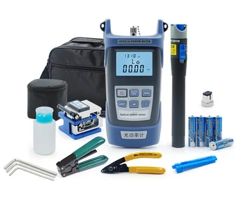 17pcs set Fiber Optic FTTH Tool Kit with FC-6S Fiber Cleaver Optical Power Meter JW3208 And 10Mw Visual Fault Locator
17pcs set Fiber Optic FTTH Tool Kit with FC-6S Fiber Cleaver Optical Power Meter JW3208 And 10Mw Visual Fault Locator