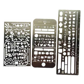 Multifunctional Stainless Steel Hollow Ruler Cat Geometric Figure Drawing Stencils Templates Metal Ruler Diy Tool Diary Template
Multifunctional Stainless Steel Hollow Ruler Cat Geometric Figure Drawing Stencils Templates Metal Ruler Diy Tool Diary Template