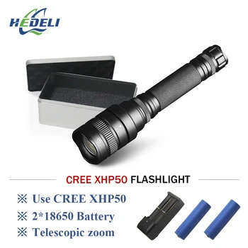 powerful flashlight Searchlight hunting flashlight rechargeable cree xhp50 zoom torch 2*18650 camping led lantern lampe torche
powerful flashlight Searchlight hunting flashlight rechargeable cree xhp50 zoom torch 2*18650 camping led lantern lampe torche