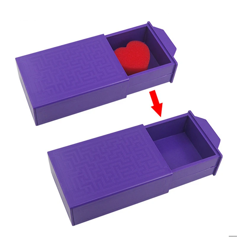 

Пурпурная коробка-головоломка, волшебные трюки, секретная коробка, появляющаяся/исчезающая коробка, сюрприз, реквизит крупного плана, волшебные игрушки, трюк, комедия