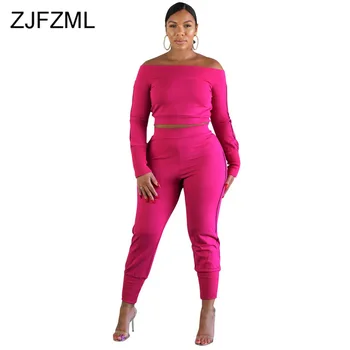 Solid Neon Sexy 2 Piece Outfits for Women Off Shoulder Long Sleeve Crop Top and High Waist Long Pencil Pants Autumn Winter Set
Solid Neon Sexy 2 Piece Outfits for Women Off Shoulder Long Sleeve Crop Top and High Waist Long Pencil Pants Autumn Winter Set